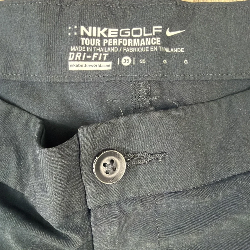 Nike Golf Dri Fit Shorts Men's‎ 35 Black Tour Performance Stretch Athletic